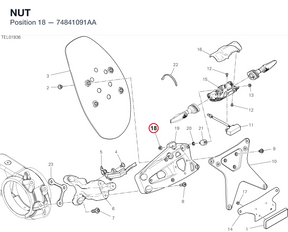 NUT 74841091AA diagram position