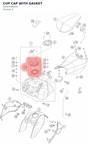 Diagram preview: CUP CAP WITH GASKET (90107008144)