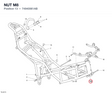 NUT M8 74940061AB diagram position