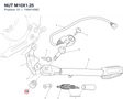 NUT M10X1.25 74941458C diagram position