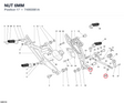 NUT 6MM 74950061A diagram position