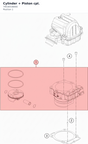 Diagram preview: Cylinder + Piston cpl. (79530538000)