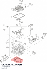 Diagram preview: CYLINDER HEAD GASKET (79030036096)