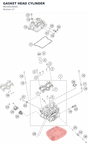 Diagram preview: GASKET HEAD CYLINDER (96330036000)