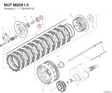NUT M25X1.5 75010071E diagram position