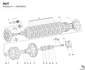 NUT 75010501A diagram position