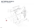 NUT SPECIAL M12X1.5 75010601B diagram position