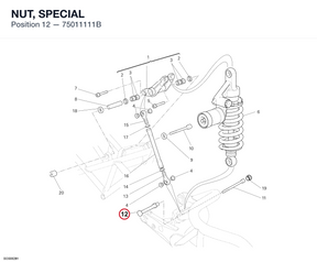 NUT, SPECIAL 75011111B diagram position