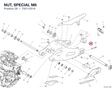 NUT, SPECIAL M8 75011251A diagram position