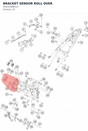 Diagram preview: BRACKET SENSOR ROLL OVER (94541088010)