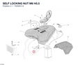 SELF LOCKING NUT M6 H5.5 75050011A diagram position