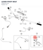 Diagram preview: LEVER PIVOT BOLT (93802031100)