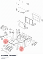 Diagram preview: RUBBER GROMMET (76006014000)