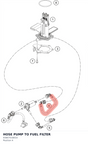 Diagram preview: HOSE PUMP TO FUEL FILTER (93807018010)