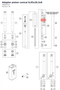 Diagram preview: Adapter piston conical 8,05x20,3x8 (48600916)