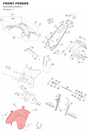Diagram preview: FRONT FENDER (A62608010000C1)