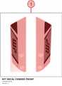 Diagram preview: KIT DECAL FENDER FRONT (95808293044)
