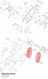 Diagram preview: Bearing sleeve (60708008052)