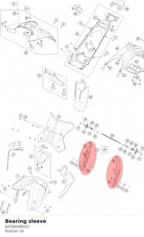 Diagram preview: Bearing sleeve (60708008052)