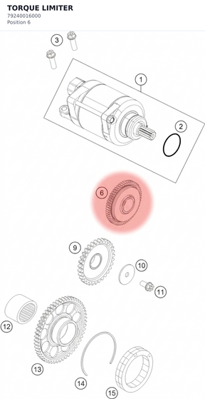 Diagram preview: TORQUE LIMITER (79240016000)