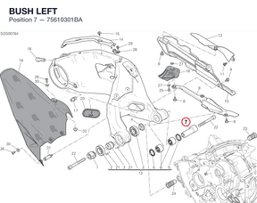 BUSH LEFT 75610301BA diagram position