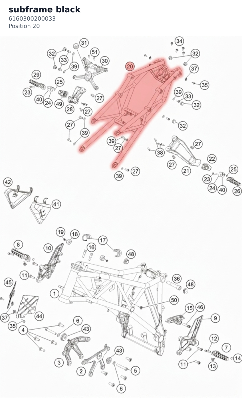 Diagram preview: subframe black (6160300200033)