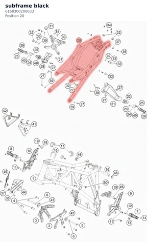 Diagram preview: subframe black (6160300200033)
