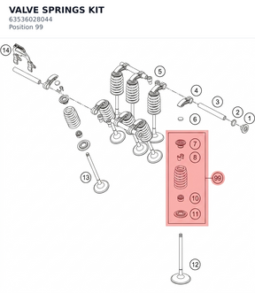 Diagram preview: VALVE SPRINGS KIT (63536028044)