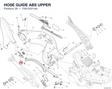 HOSE GUIDE ABS UPPER 75810521AA diagram position