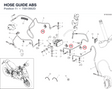 HOSE GUIDE ABS 75810662D diagram position