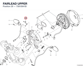 FAIRLEAD UPPER 75810941B diagram position