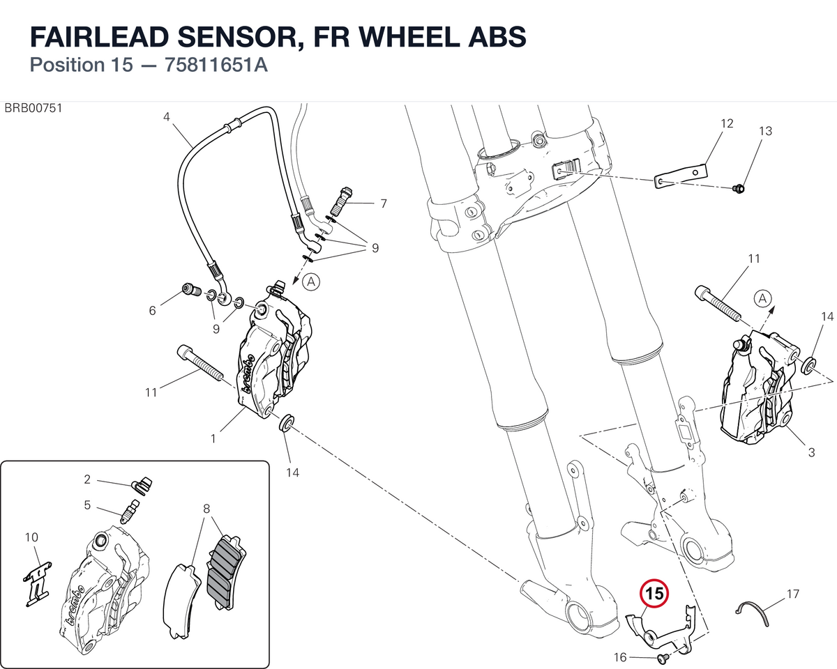 FAIRLEAD SENSOR, FR WHEEL ABS 75811651A diagram position