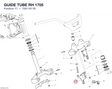 GUIDE TUBE RH 1705 75811911B diagram position