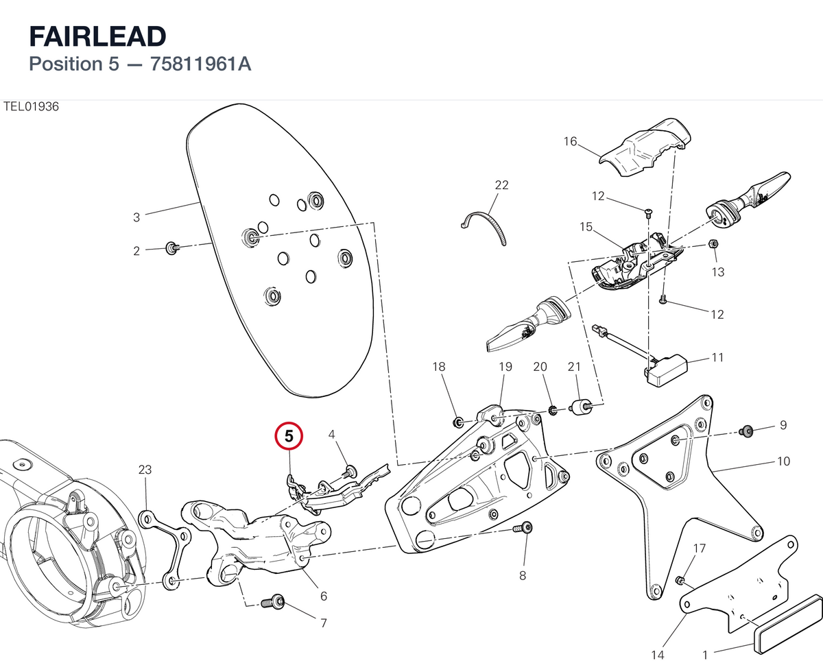 FAIRLEAD 75811961A diagram position