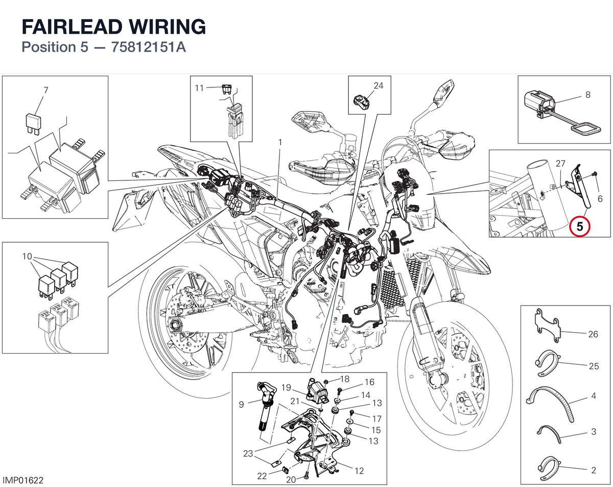 FAIRLEAD WIRING 75812151A diagram position