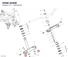 HOSE GUIDE 75812261B diagram position