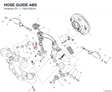 HOSE GUIDE ABS 75812301A diagram position