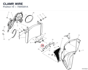 CLAMP, WIRE 75840201A diagram position