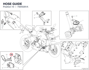 HOSE GUIDE 75840281A diagram position