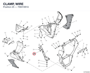CLAMP, WIRE 75841081A diagram position