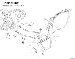 HOSE GUIDE 75841191A diagram position