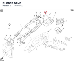 RUBBER BAND 75910101A diagram position