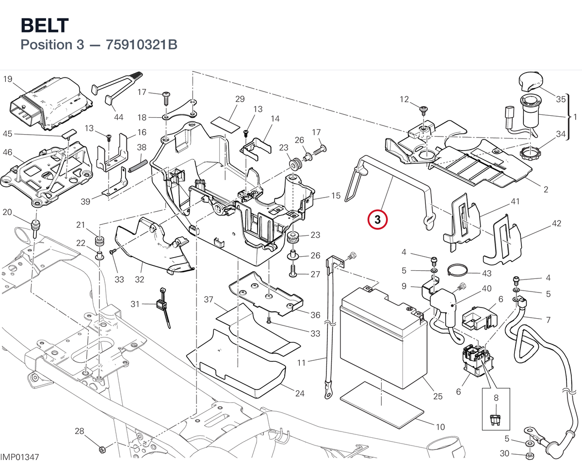 BELT 75910321B diagram position