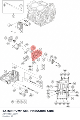 Diagram preview: EATON PUMP SET, PRESSURE SIDE (A64038011000)
