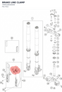 Diagram preview: BRAKE LINE CLAMP (76901085000EB)