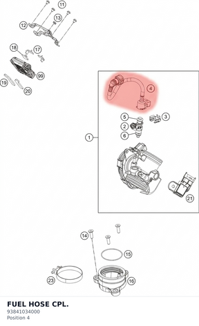 Diagram preview: FUEL HOSE CPL. (93841034000)