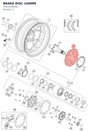 Diagram preview: BRAKE DISC 240MM (76010160000)