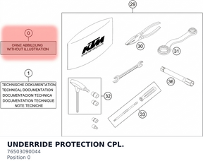 Diagram preview: UNDERRIDE PROTECTION CPL. (76503090044)