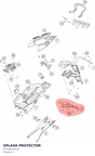 Diagram preview: SPLASH PROTECTOR (61408023010)