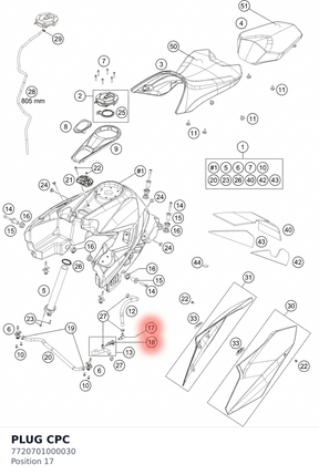 Diagram preview: PLUG CPC (7720701000030)